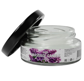 Массажная свеча «Сирень» - 50 мл. фото в интим магазине Love Boat