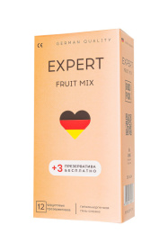 Ароматизированные презервативы EXPERT Fruit Mix - 12 шт.(+3 в подарок) фото в интим магазине Love Boat