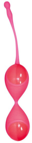 Розовые вагинальные шарики с хвостиком для извлечения фото в интим магазине Love Boat