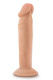 Телесный фаллоимитатор-реалистик 6 Inch Posable Dildo - 16,5 см.