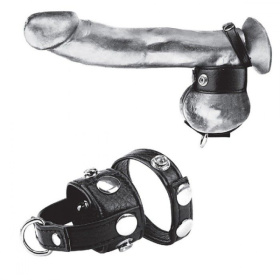 
Утяжка для мошонки и пениса Cock Ring With 1  Ball Stretcher And Optional Weight Ring фото в интим магазине Love Boat