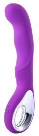 Фиолетовый вибратор для массажа точки G - 20 см. фото в секс шопе Love Boat