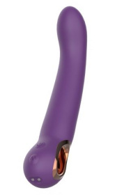 Фиолетовый силиконовый вибратор - 22,1 см. фото в секс шопе Love Boat