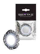 Эластичное эрекционное колечко с черными «ресничками» фото в интим магазине Love Boat