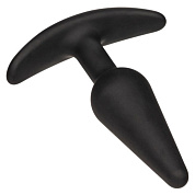Черная конусовидная анальная пробка для ношения Boundless Slim Plug - 7,5 см. фото в интим магазине Love Boat