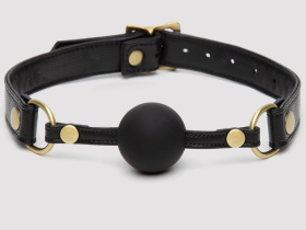 
Черный кляп-шар Bound to You Faux Leather Ball Gag фото в интим магазине Love Boat