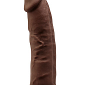 Коричневый фаллоимитатор SILEXD Model 2 - 23 см.