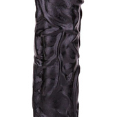 Чёрный фаллоимитатор без мошонки - 19,5 см.