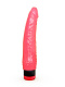 Розовый гелевый виброфаллос - 21,5 см.