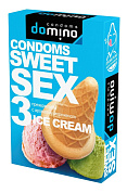 Презервативы для орального секса DOMINO Sweet Sex с ароматом мороженого - 3 шт. фото в интим магазине Love Boat