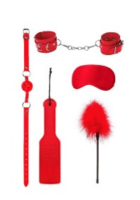 Красный игровой набор БДСМ Introductory Bondage Kit №4 фото в интим магазине Love Boat