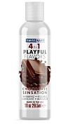 Массажный гель 4-в-1 Chocolate Sensation с ароматом шоколада - 29,5 мл. фото в интим магазине Love Boat