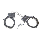 
Металлические наручники с регулируемыми браслетами фото в интим магазине Love Boat