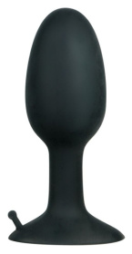 Полая анальная пробка с шариком Small Silicone Plug - 8 см. фото в интим магазине Love Boat