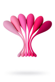Набор из 6 розовых вагинальных шариков Eromantica K-ROSE фото в интим магазине Love Boat