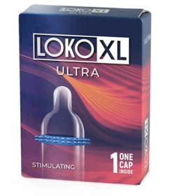 Стимулирующая насадка на пенис LOKO XL ULTRA фото в интим магазине Love Boat