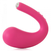 Ярко-розовый вибратор Dua G-spot   Clitoral Wearable Vibrator - 17,8 см. фото в секс шопе Love Boat