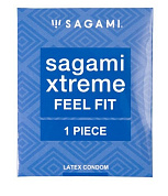 Презерватив Sagami Xtreme Feel Fit 3D - 1 шт. фото в интим магазине Love Boat