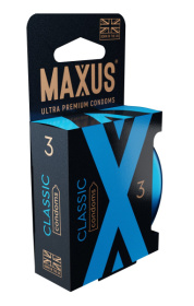 Классические презервативы в железном кейсе MAXUS Classic - 3 шт.