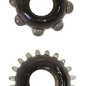 Набор из 2 эрекционных черных колец