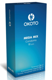 Презервативы OKOTO Mega Mix - 18 шт. фото в интим магазине Love Boat