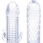 Набор из 2 прозрачных насадок на член Seductive Tickler Sleeves Set