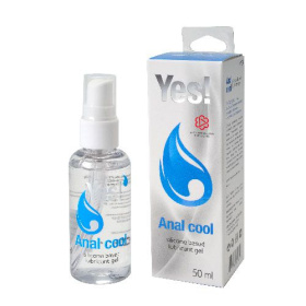 Охлаждающая силиконовая гель-смазка Yes Anal cool - 50 мл. фото в интим магазине Love Boat