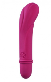 Розовый мини-вибратор Universe Secret Flower - 12,6 см. фото в секс шопе Love Boat