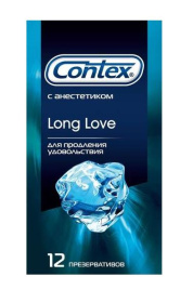 Презервативы с продлевающим эффектом Contex Long Love - 12 шт. фото в интим магазине Love Boat