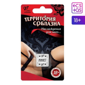 Неоновый кубик «Территория соблазна. Наслаждение для него» фото в интим магазине Love Boat