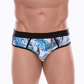 Мужские трусы-джоки с принтом в виде волн и китов