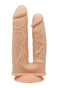 Телесный анально-вагинальный фаллоимитатор Double Penetrator - 19,5 см. фото в интим магазине Love Boat