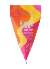 Съедобное согревающее массажное масло Love Me Tender Vanilla с ароматом ванили - 10 мл. фото в интим магазине Love Boat