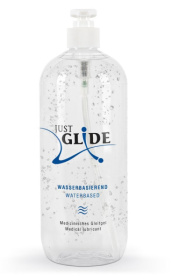 Гель-смазка на водной основе Just Glide Waterbased - 1000 мл. фото в интим магазине Love Boat