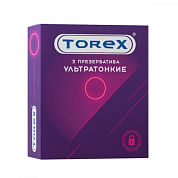 Презервативы Torex  Ультратонкие  - 3 шт. фото в интим магазине Love Boat