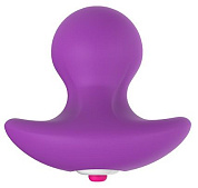 Фиолетовая вибропробка PLEASURE KNOB - 6,5 см. фото в интим магазине Love Boat