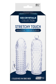 Набор из 2 прозрачных насадок на член Seductive Tickler Sleeves Set