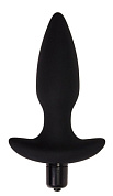 Черная анальная вибропробка Hati - 14,5 см. фото в интим магазине Love Boat