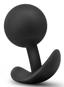 Черная анальная пробка Wearable Vibra Plug - 9,5 см. фото в интим магазине Love Boat