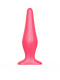 Розовая анальная пробка с узеньким кончиком - 14 см.