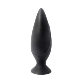 Черная большая анальная пробка Mojo Spades Large Butt Plug - 12 см. фото в интим магазине Love Boat