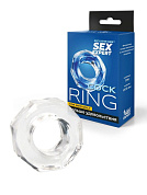 Прозрачное эрекционное кольцо в форме гайки фото в интим магазине Love Boat