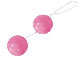 Розовые глянцевые вагинальные шарики фото в интим магазине Love Boat
