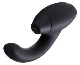Чёрный стимулятор 2-в-1 для женщин Womanizer InsideOut фото в интим магазине Love Boat