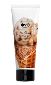 Лубрикант на водной основе OYO Aroma Gel Ice Cream с ароматом пломбира - 75 мл. фото в интим магазине Love Boat