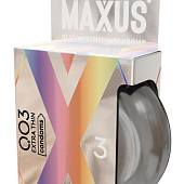 Экстремально тонкие презервативы в железном кейсе MAXUS 003 Extra Thin - 3 шт.