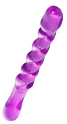 Фиолетовый двусторонний фаллоимитатор Tanza - 27,5 см. фото в интим магазине Love Boat