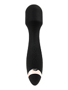 Черный силиконовый wand-вибратор - 18,5 см. фото в интим магазине Love Boat