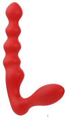 Красный силиконовый стимулятор PURRFECT SILICONE - 19 см. фото в интим магазине Love Boat