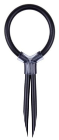 Черное эрекционное лассо ADJUSTABLE STUD RING фото в интим магазине Love Boat